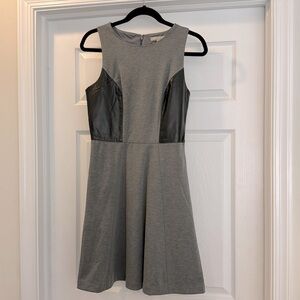Banana Republic faux leather sides dress